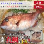 真鯛 上身 (皮なし) 1尾分 (1尾あたり約1.6kg) 養殖真鯛 お作り お祝い ギフト お食い初め たい スキンレス 業務用 魚真