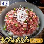 まぐろ ねぎとろ 個食パック 40g×6パック たれ付き お試しセット 個食 お買い得 お取り寄せ 鮪 マグロ ネギトロ