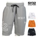 SY32 by SWEET YEARS エスワイ32 バイ スウィートイヤーズ メンズ ダブルニット ロゴ ショートパンツ