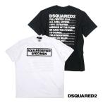 DSQUARED2 ディースクエアード メンズ Tシャツ 半袖カットソー ホワイト ブラック s71gd1507 秋冬 国内正規品