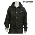 DSQUARED2 ディースクエアード メンズ Gジャン ブルゾン フード付き ブラック s74hg0163 国内正規品