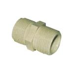 フローバル 【形式：六角Ni(PP)-3/4-白 商品コード：00029807】 PPパイプ管継手 六角ニップル(PP)-3/4-白