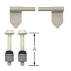 INAX LIXIL туалет стандартный сиденье для унитаза установка и снятие шарнир шарнир чисто-белый [A-2022-BW1][A2022BW1]