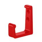  белый медведь L форма крюк маленький красный [A-38]