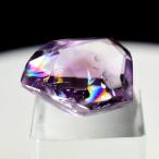 虹入り ラベンダーアメジスト (約15.7g)  ラフ ルース タンブル ブラジル産 紫水晶 エクストラグレード ラベンダー レインボー 天然石 パワーストーン