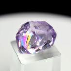 虹入り ラベンダーアメジスト (約15.9g) EXグレード ラフ 不定形カット ルース タンブル ブラジル産 ラベンダー レインボー 裸石 天然石 パワーストーン