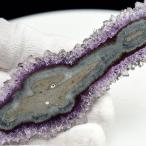 フラワーアメジスト スライス スタラクタイト 原石 ウルグアイ アルティガス産 紫水晶 アメジストクラスター Artigas Uruguay スタラクタイト 鍾乳石