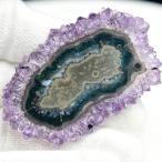 フラワーアメジスト スライス スタラクタイト 原石 ウルグアイ アルティガス産 紫水晶 アメジストクラスター Artigas Uruguay スタラクタイト 鍾乳石