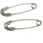  серебряный серьги 30mm модель ( большой L размер ) подлинный товар .... выходит .. безопасность булавка. серьги смешанные товары зажим серьги-гвоздики женский серьги ( серебряный )