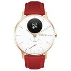Yahoo! Yahoo!ショッピング(ヤフー ショッピング)Withings Steel HRサファイアシグネチャーローズゴールドレッドレディース、ゴールド＆レッド、36mm