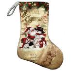 Atum Happy サンタ ＆ 雪だるま クリスマス ブーツ ソックス 大きな ツリー 飾り 靴下