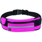  бег сумка легкий водонепроницаемый тряска нет поясная сумка тонкий модный мужской женский вечер отражающий материалы слуховай аппарат отверстие имеется спорт путешествие (1)