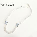 STUGAZI スガジ White turquoise butterfly Necklace ネックレス 男女兼用 ユニセックス 海外セレブ アーティスト ターコイズ ジルコニア 蝶 バタフライ
