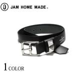 JAM HOME MADE ジャムホームメイド POST プレーンスタッズベルト -SINGLE- レザー ブラック メンズ mens