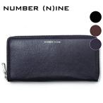 NUMBER (N) INE(ナンバーナイン) カーフレザーラウンドジップウォレット/長財布 レザーウォレット