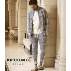 1PIU1UGUALE3 RELAX ウノピゥウノウグァーレトレ リラックス セットアップ メンズ ニット カーディガン もこもこ 上下セット 男性 ルームウェア 秋冬 プレゼント