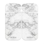iQOS専用Gizmobies ギズモビーズ DURAS アイコス シール カスタム カバー タバコ MARBLE STONE SILVER