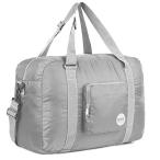 WANDF 折り畳みボストンバッグ トラベルバッグ 20L 40L 60L 80L 100L 120L大容量 防水ナイロン 斜め掛け トートバッグ (40リットル, グレー 40リットル)