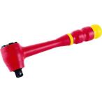 絶縁用品 レンチ・スパナ ＴＲＵＳＣＯ　絶縁ラチェットハンドル　３／８　  (TZRH-3)