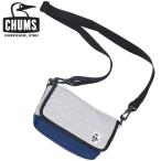 チャムス カメラバック CHUMS ショルダーバック スエット ナイロン ミニサイズ グレー