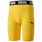 ◆◆送料無料 メール便発送 ＜プーマ＞ PUMA コンプレッション ジュニアショートタイツ 656334 (07：サイバーイエロー/プーマブラック)