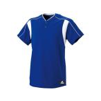 ◆◆ ＜エスエスケイ＞ SSK ジュニア2ボタンベースボールTシャツ BW2080J (6310：Dブルー×ホワイト) エスエスケイ(bw2080j-6310-ssk1)