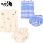 ** почтовая доставка отправка < North Face > THE NORTH FACE little b Lee z French рукав One-piece &bruma- baby верх и низ в комплекте NTB12569