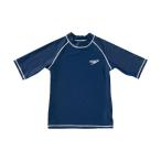 *** почтовая доставка отправка < скорость > Speedo половина рукав Rush Guard ( Junior | school | tops ) SD65J15 (NB: темно-синий голубой ) плавание (sd65j15-nb-spd1)