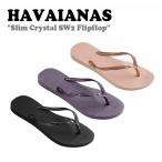 ショッピングhavaianas ハワイアナス サンダル HAVAIANAS レディース Slim Crystal SW2 Flipflop スリム クリスタル フリップフロップ  41456510090/1780/0076 シューズ