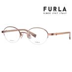 ショッピングフルラ FURLA フルラ 眼鏡 伊達メガネ VFU964J 08F4 49 オーバル ナイロール チタン ジャパンモデル レディース