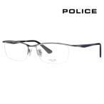  Police оправа для очков POLICE VPLQ52J 0568 55 мужской квадратное неполная оправа blow Japan модель date очки очки 