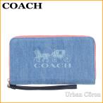 コーチ 財布 長財布 レディース COACH 1281 デニム ジェス ラージ フォン ウォレット SV/DE アウトレット