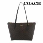 コーチ バッグ トート COACH 4455 ブラウン×ブラック ラグジュアリー シグネチャー PVC レザー ジップ トップ トート IMAA8 アウトレット