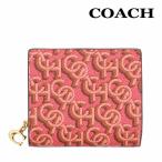 ショッピングコーチ 財布 コーチ 財布 二つ折り COACH CF522 ルージュ シグネチャー モノグラム プリント Cチャーム スナップ ラウンド ジップ ウォレット IMROU アウトレット