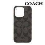 コーチ iPhone15 Pro スマホケース 小物 COACH CT680 チャコール シグネチャー キャンバス ケース CHR アウトレット