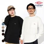 ショッピングワッペン Tシャツ 大きめ メンズ 綿100％ 長袖 レディース ユニセックス ヘビーウェイト ゆったり ロゴワッペン 胸ポケット カジュアル 春 秋 無地 BALL 32380