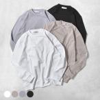 Tシャツ 長袖 裏起毛 スムース 保温 あたたかい オフィス ビジネス きれいめ インナー シンプル カジュアル 春 秋 アーバンスクエア 64387