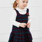 子供服 ジャンパースカート サロペットスカート キッズ ベビー チェック柄 春 秋 70 80 90 100 110 120 130 cm db14871-2 dave&bella デイブ ベラ