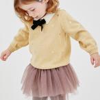 キッズ ベビー 子供 長袖 セーター トレーナー 春 秋 ドット柄 70 80 90 100 110 120 130 cm dbm14800-1 dave&bella デイブ ベラ