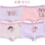 Yahoo! Yahoo!ショッピング(ヤフー ショッピング)女の子 子供 パンツ 4枚セット 下着 ボクサーパンツ キッズ ベビー アニマル 100 110 120 130 140 cm TD0151 TeddyDoctor