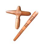  из дерева точечный массаж 2 шт. комплект Cross type & в виде палочки массаж палка натуральный материалы шиацу палка пара .. ладонь размер собственный уход 