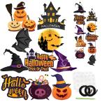  Halloween оборудование орнамент модный вход украшение тыква тыква призрак привидение дверь украшение шляпа wall вешалка украшение [Lucotatan