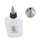 【ボトル 漏斗】 アルコールボトル じょうご付き ホワイト 120ml ボトルサイズ:約140*63*27mm 漏斗サイズ:35*26mm