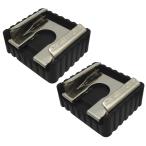 ホットシューアダプター 1/4インチネジ SC-6規格 汎用フラッシュ用 ブラック 約24*24*15mm【2個】