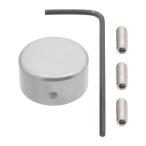  эффектор foot переключатель foot переключатель шляпа aluminium раунд обработка imo винт 3 пункт + шестигранный ключ 1 шт. серебряный наружный диаметр : примерно 24mm внутренний диаметр : примерно 10mm