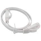 LAN кабель Cat6 RJ45 Flat все . линия распорка сборник комплект Giga bit соответствует белый примерно 0.5m