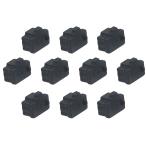 RJ45 LANメス端子 保護カバー 保護キャップ プラグカバー LANコネクタ 端子保護 対応 ブラック