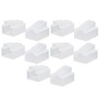 RJ45 LANオス端子 保護カバー 保護キャップ プラグカバー LANコネクタ 端子保護 対応 クリア