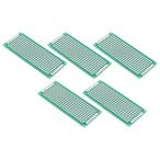 [5 пункт ] универсальный основа доска 2.54mm pitch двусторонний модель Mini PCB электронный construction схема . произведение припой установка предназначенный печатная плата маленький размер размер хлеб панель сменный примерно 70*30mm