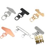 ストラップホルダー ステンレススチール製 スマホ  折り曲げても浮きにくい設計・金属製タグパッチ採用  スマホアクセサリ全機種対応